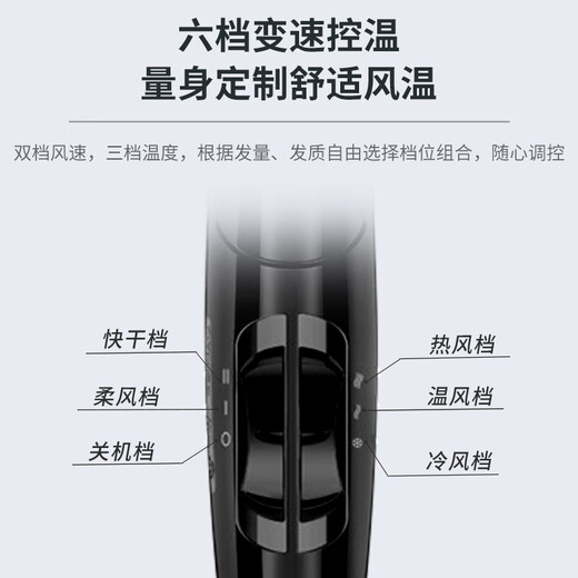 电吹风机家用大功率恒温负离子护发大风力发廊速干风筒FH6231 FH6276[1800W负离子护发 过热保