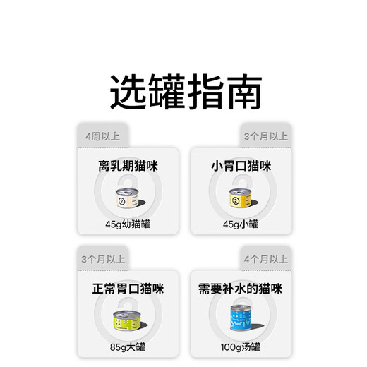 Binary Species 45g small cans, full-price staple food cans for cats 45g