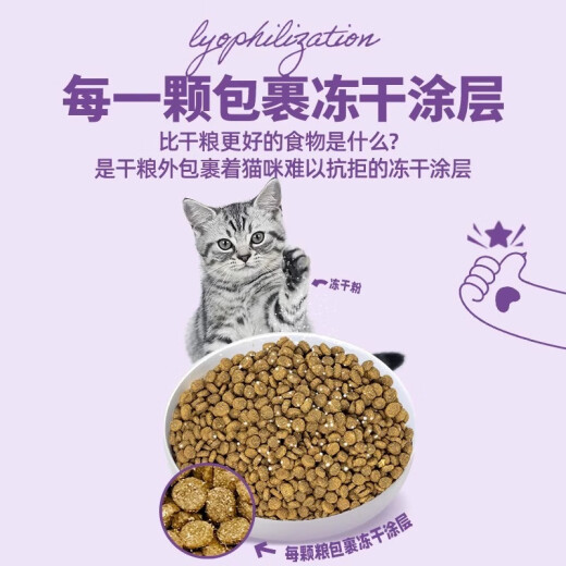 STELLA/CHEWY'S US imported SC cat food RC freeze-dried coating imported full price staple food for adult cats and young cats cat food chicken, duck meat, salmon, clear fire to remove tear marks #RC duck meat 2.26kg24.9