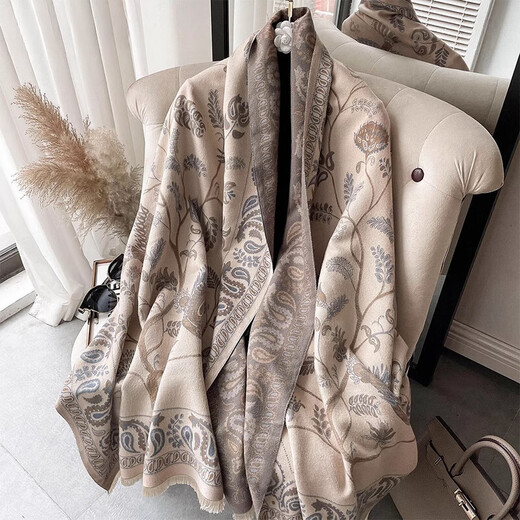 
GIAVENTOLA scarf for women, shawl warm and thickened exterior, air-conditioned room, scarf for women, light luxury birthday, Mother's Day gift mother [gift box - blue bird blue]