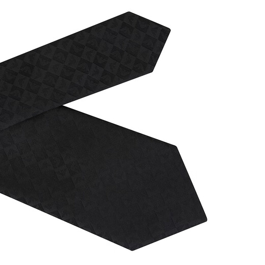 Armani (Armani) Herren Classic Logo Business Tie Geschenktüte Style Black 340075 2R612 00020
