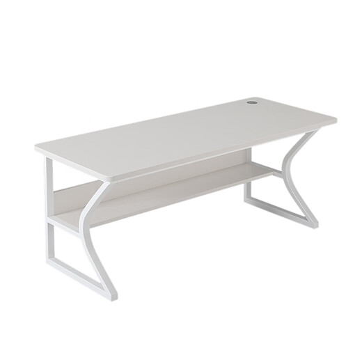 Zuodu computer desk desktop home e-sports game table office study table home desk bedroom study writing table store manager subsidy C leg upgrade and reinforcement warm white 100cm