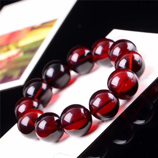 Fat Donglai's same amber bracelet, blood amber hand beads, rosary beads, men's and women's red amber, blood amber hand beads 20MM, 12 pieces
