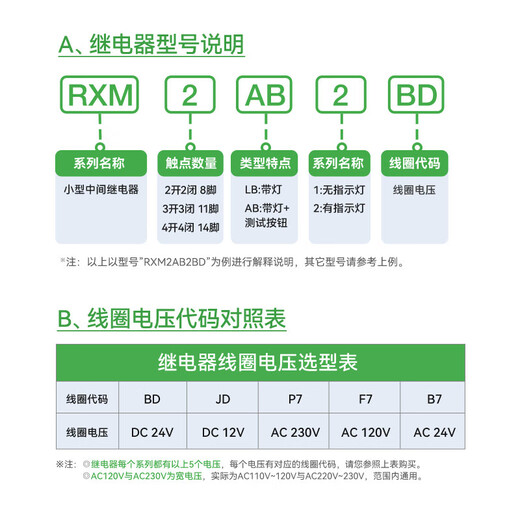 Schneider Electric relay set RXM2LB2BD+RXZE1M2C intermediate relay with base DC24V 2 open 2 closed 8 feet 5A with LED indicator brand authorization