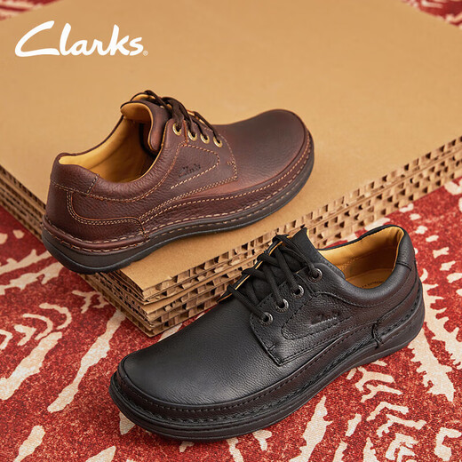 ClarksClarks Nature Three men's leather shoes, classic comfortable and breathable business casual shoes, flat men's shoes