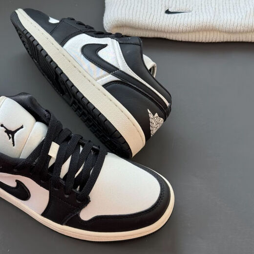 耐克（NIKE）AJ1女鞋2025秋冬季新款运动鞋AIR JORDAN 1 低帮板鞋休闲鞋缓震 FB9893-101黑白 38.5