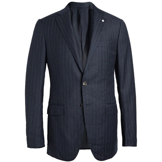 VICUTU Men's Wool Pants Skin Friendly Autumn Business Commuting Versatile Dark Blue Striped Suit Pants 185/96B