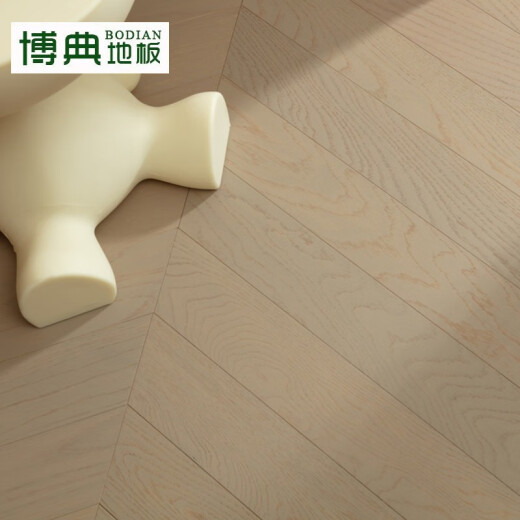 博典ENF级环保实木面皮新三层实木复合地板 地热人字拼鱼骨拼木地板 鱼骨6198