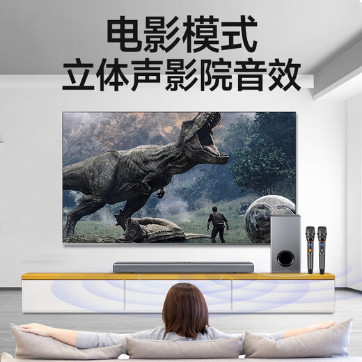 SANSUI home sound bar SOUNDBAR TV audio home theater KTV set wireless Bluetooth speaker karaoke subwoofer karaoke dual microphone 91W
