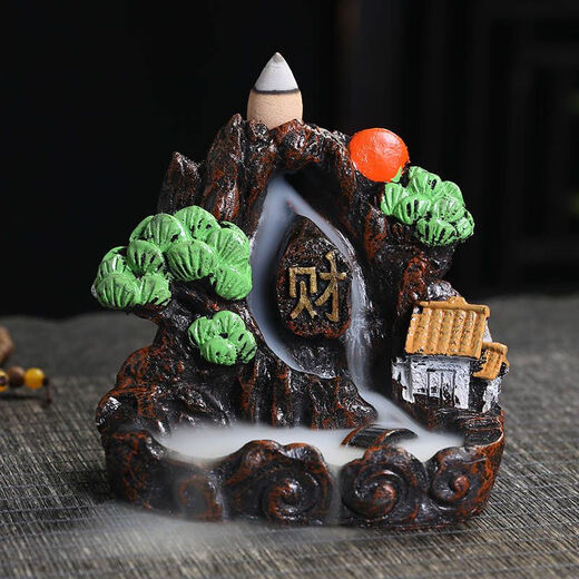 Mewai (incense burner) reverse flow incense tower incense creative ornaments aromatherapy household reverse flow incense grains toilet deodorizing incense 55 grains + landscape mixed fragrance