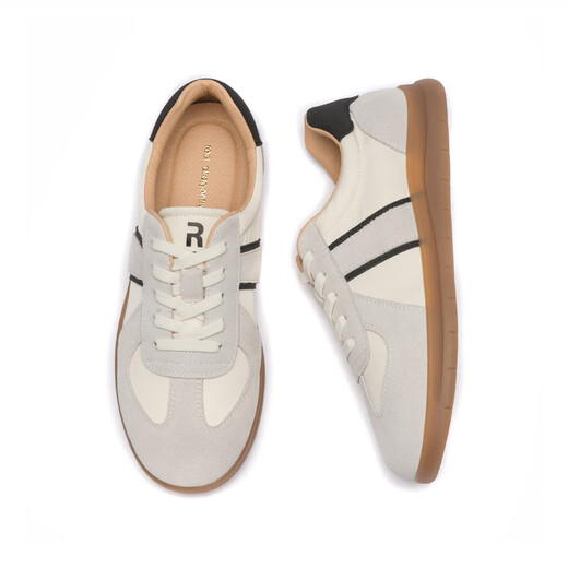 Red Dragonfly Women's Casual Shoes Spring New Fashion Flat-Solar Casual Board Shoes Versatile De Training Shoes Women's WCB14225 meters/black 36