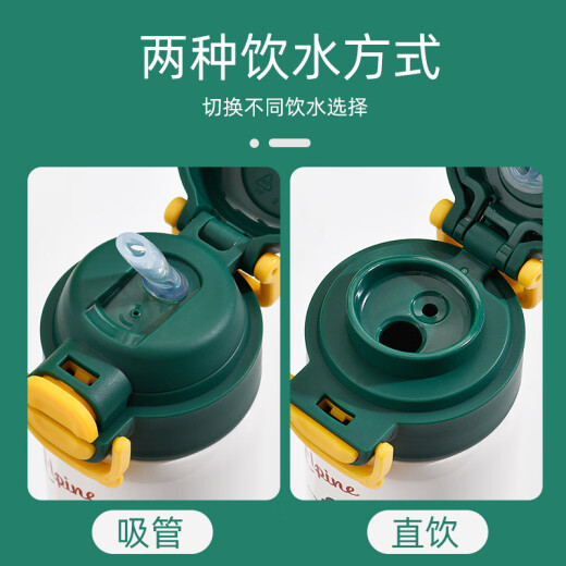 Disney Children's Thermos 316 Food Grade Stainless Steel Primary School Students' Kettle One Cup Double Drink Insulation Water Cup With Cup Cover 6296 Iron Man Double Drink Insulation Cup