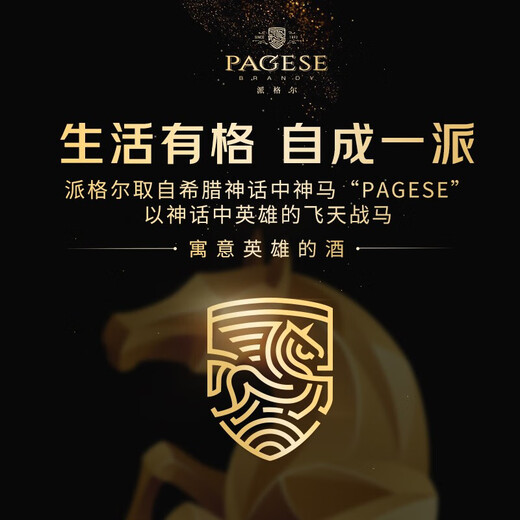 Changyu Paige Silver Horse Brandy 500ml Brandy 40% Foreign Liquor Wine Distilled Liquor Golden Horse Double Pack 500mL 2 Bottles