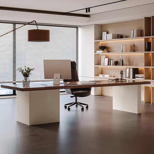 Hanjitangyu Italian style light luxury solid wood office computer desk bedroom desk designer creative business boss desk simple executive desk 160*80*73*3cm ash wood desk