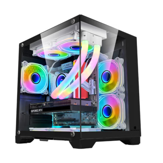 英特尔（Intel）13代酷睿i5-13490F搭载锐炫ARC独立显卡 视频编辑 酷炫电竞 组装电脑主机 配置三（13790F+锐炫A770/16G） 孤勇者MINI（黑）炫酷电竞