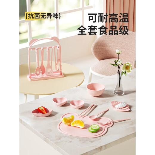 迷你小厨房可以做饭7-14岁便宜儿童真煮可真实做饭全套厨具女孩玩 食品级*升级版205厨粉