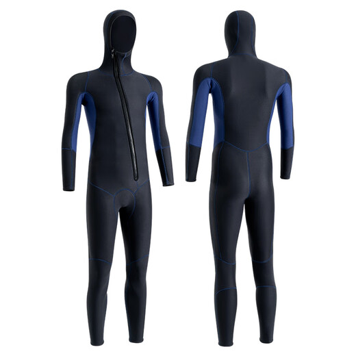 Nitescuba wetsuit for men 3MM hooded warm winter swimsuit anti-cold wet surfing suit snorkeling one-piece wetsuit for women 5MM hooded style for men S