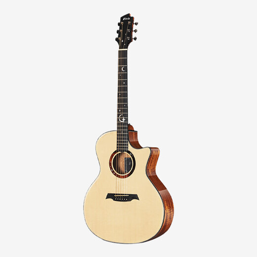 Elris Star Moon Gitarre Anfänger 41 -Zoll Vane Folk Ballade Elektrische Box Casino -Studenten Reisen Star Moon 41 Zoll Mahagoni Rückseite