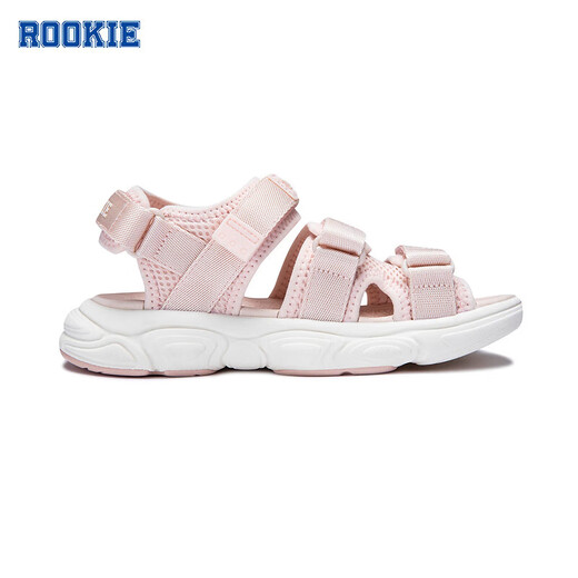 ROOKIE children's shoes, boys and girls sports sandals, summer new children's lightweight cushioning, non-slip children's beach sandals, light pink/off-white 30, recommended foot length 18.5cm