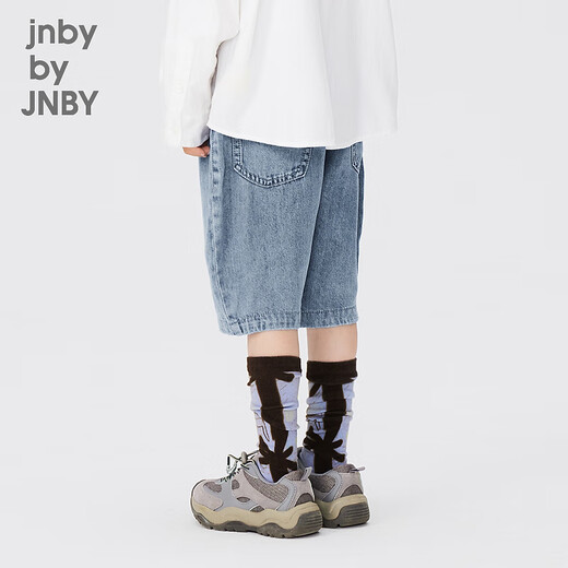 jnby by JNBY江南布衣童装环保落裆牛仔中裤休闲舒适夏男女童儿童1O6E1396H 995/牛仔洗兰 150 cm