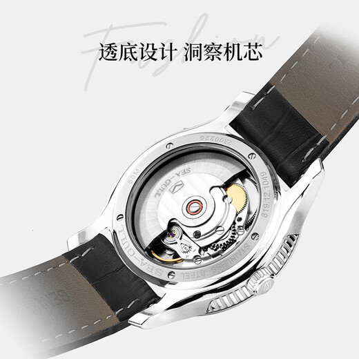 Seagull Watch Mener Mecánico Mecánico Mecánico Calendario Classic Tres Pin Exhibición National Hand Watch 819.12.1049 819.12.1049