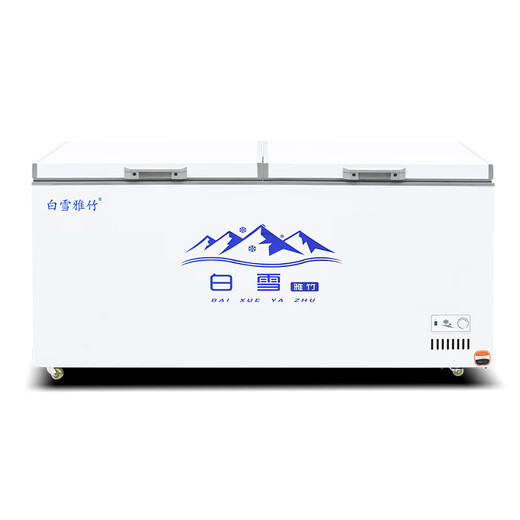 白雪雅竹冰柜商用大容量全冷冻大型冰柜家用冷藏冷冻两用卧式冷柜展示柜 688双温(冷藏+冷冻)1435x690x850