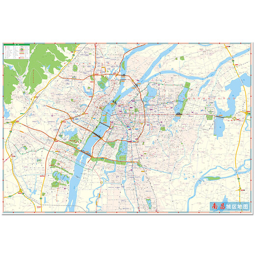2025 Nanchang Map 846*594mm Transportation and Tourism City City Map