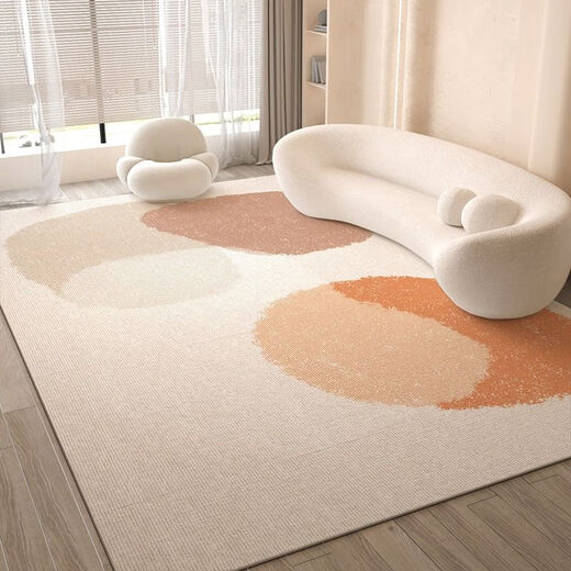 Xinlinfeng living room carpet new ins cream style coffee table carpet sofa floor mat large size non-slip mat stain-resistant meet as fate 80*160CM