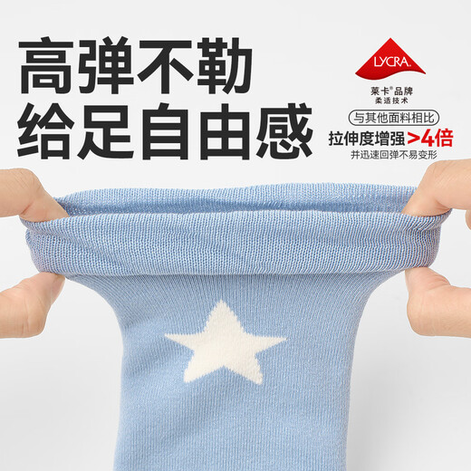 Xiaolongren Diaper Changing Artifact 100% Cotton Xiaolongren Baby Kneepads Autumn and Winter Thickened Terry Baby Leg Socks Covers Blue Knee Pads Thickened Terry/100% Cotton 2 Pairs Recommended for 0-3 Years Old