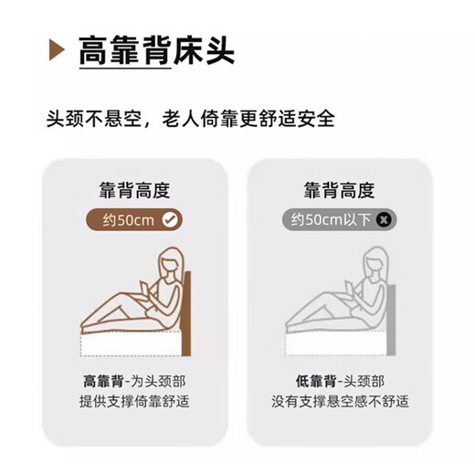 AOVIELOAN Chinese solid wood bed 1.8m double bed master bedroom economical simple 1.5m single bed home 1.8m thickened bed walnut color single bed 1.5*2m promotional model