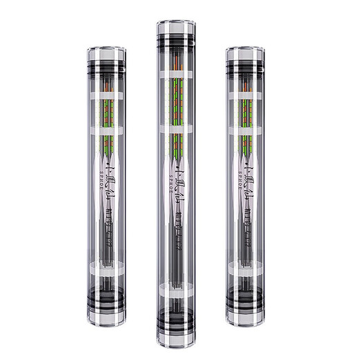 Xiaofengxian float tube lengthened fish float storage and adjustment float barrel thickened transparent tube fish float box large capacity box fishing gear supplies 27.5cm long ordinary style + sponge card slot