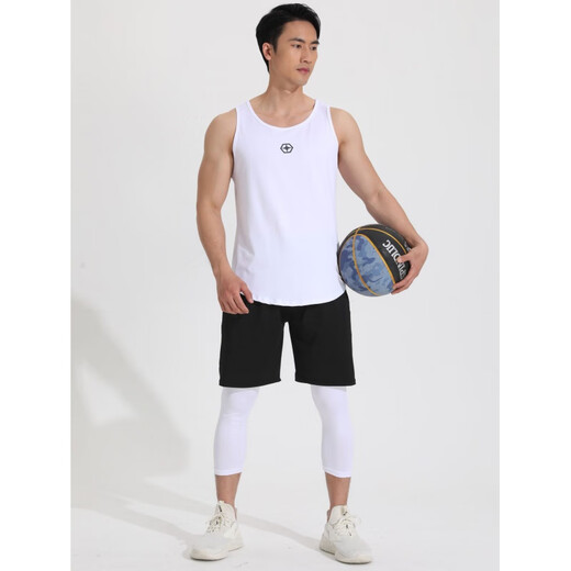 NIUKAILE tights men's sports running fitness training quick-drying compression high-elastic basket football leggings 301 streamer trousers XL recommended height 170-175CM