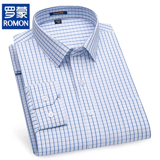 
ROMON (ROMON) spring, summer and autumn white shirt men's long-sleeved cotton formal wear professional work clothes groomsmen's wedding suit inch shirt 6628 38