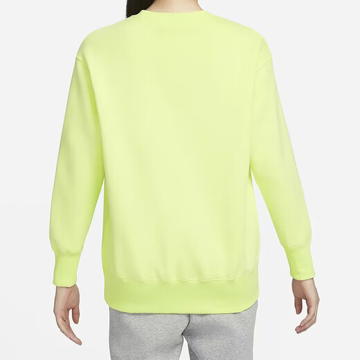 
Nike (Nike) sweatshirt women's autumn and winter outdoor fitness training sportswear plus velvet warm comfortable casual round neck pullover DQ5734-736 electronic green lining plus velvet S