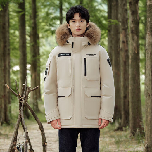 Tambor down jacket for men and women, short fur collar parka thickened warm jacket TF236579 Luoying meters 160
