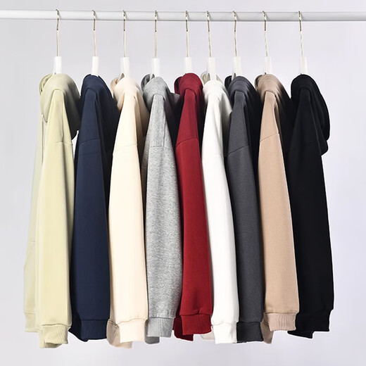 Cotton sweatshirt men's Hong Kong style trendy simple hooded jacket loose and versatile solid color bottoming shirt floral gray XL