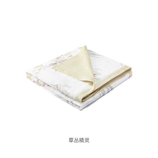 
YEEHOO baby quilt bamboo cotton children summer quilt air conditioner covered by kindergarten grass elves 120x150cm