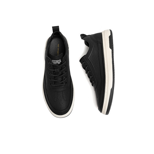 Red Dragonfly Casual Board Shoes Spring Fashion Fashion Fashion Simple Work Shoes zapatos planos WTA14117 Negro 40