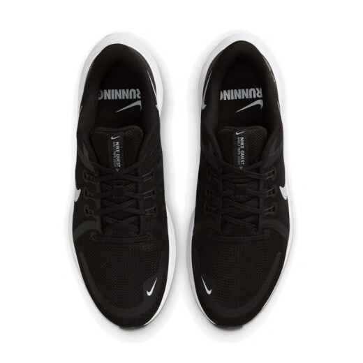 
Nike (NIKE) men's shoes summer new QUEST 4 running shoes flying highway mesh breathable low top sports shoes casual shoes DA1105-006 black and white 44