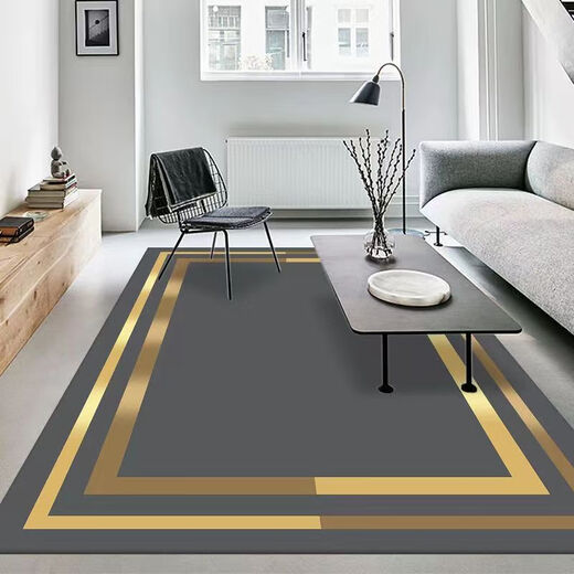 Xuxian light luxury living room carpet floor mat coffee table mat bedroom living room carpet home entrance anti-slip mat large area carpet light luxury-01 100*200 cm