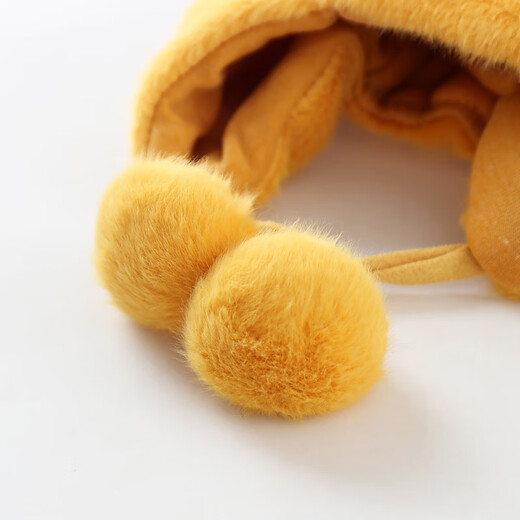 Benasi Baby Hut im Herbst und Winter verdickte warme Ohrschutz Wolle Hut Hut Kind und Kleinkindjunge und Mädchen Winter Lei Feng Hut Kinderhut mx854-Bei White 5-18 Monate (42-48 cm)