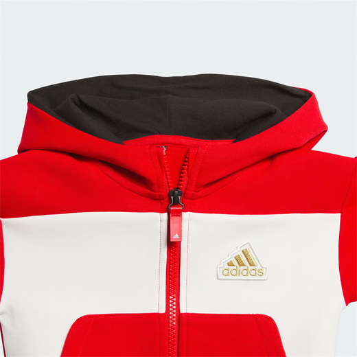 Adidas 24 Neujahr Model Herren- und Frauensport und lässige Langhülle Closed Hood Set JF3881JF3882 Red und Black JF3881 98cm