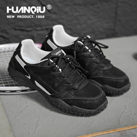 
Global black sneakers men's 2025 summer new outdoor non-slip hiking shoes ugly cute big-head casual dad shoes black 42