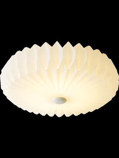 Luz de techo de dormitorio XMSJ Estilo de crema cálido y romántico Room Light Modern Simple House Hoom Lámina colgante 3895 Modelo Beige 45 cm E2 Tres colores 7*