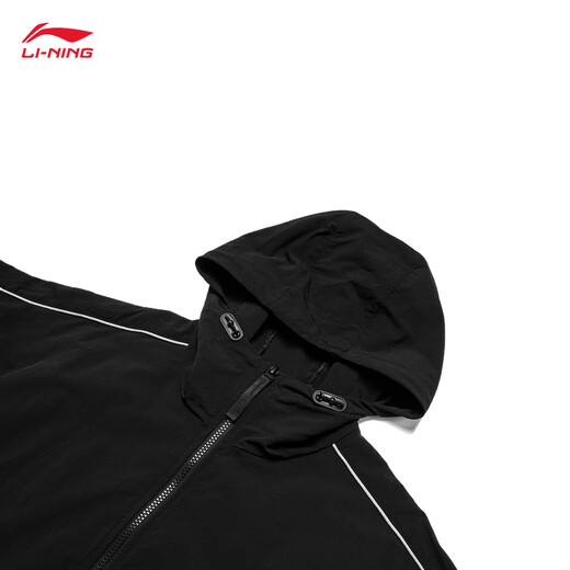 Lotus Lotus Blatt Schutzgrabenschicht 丨 Sport Trench Coats Männer und Frauen gleicher sommerlicher Wasserwasser im Freien im Freien lose Jacke [Trend und Mode] Black 695-1 L.