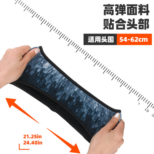 WRELS秋冬跑步护耳罩户外保暖头带女男骑行透气发带护额运动加绒时尚 紫红 (保暖护耳)