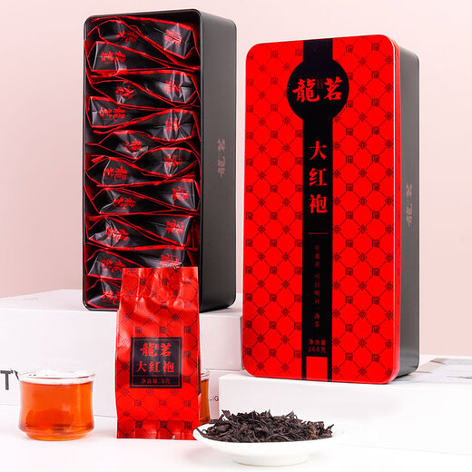 龍茗武夷山新茶岩茶大红袍茶叶浓香型乌龙茶独立小包160克