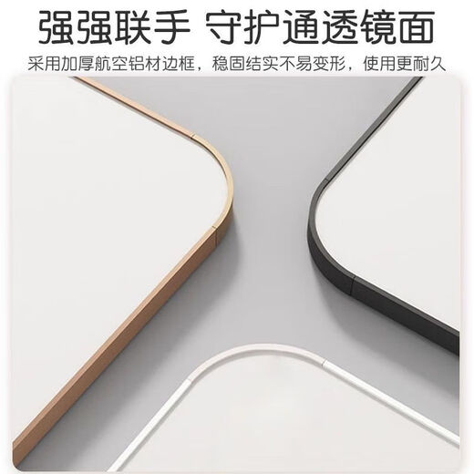 禧墨坊网红全身镜卧室家用挂墙试衣镜女生穿衣镜落地镜家用立体壁 20*20直角无框粘贴-高清防爆