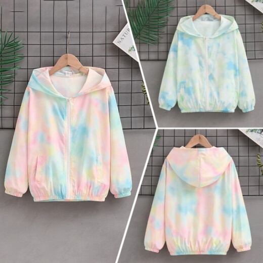 Ropa para niños de la marca Disney Ropa de protección para el sol para niños para niñas chaquetas de verano para niñas ropa de verano de moda ropa de piel con capucha mediana y niños grandes f9930 rosa 150
