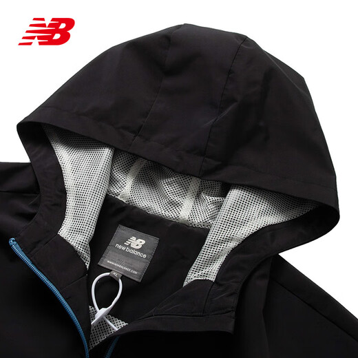 New Balance/NB Woven Jacket Men's Classic Simple Casual Sweater Chaqueta con capucha Nae12121-Dbl Peacock Blue M